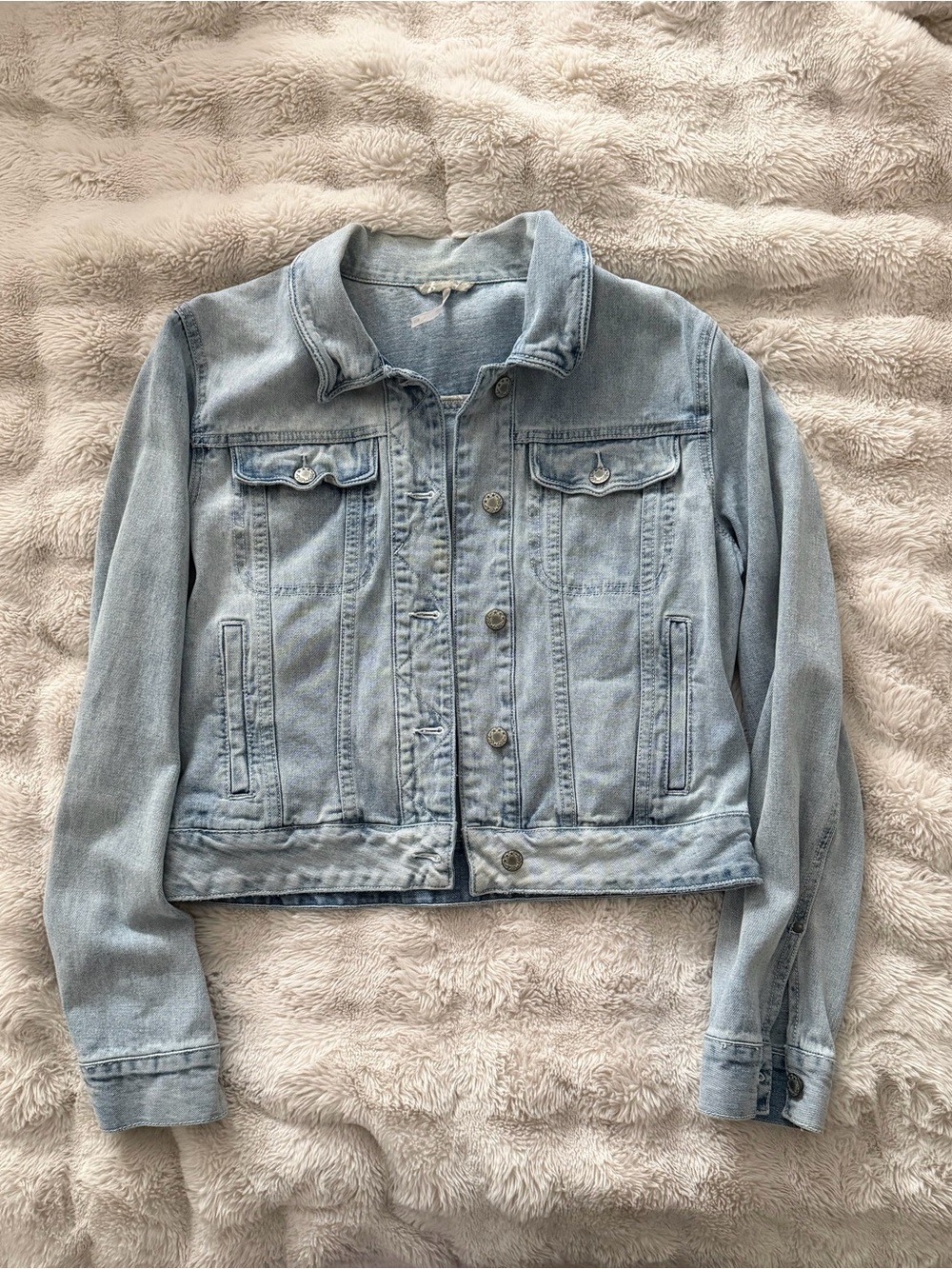 Free People Light Blue Denim Jacket